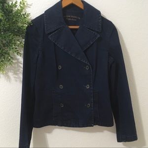 Lauren Jeans Co Denim Double Breasted Jacket